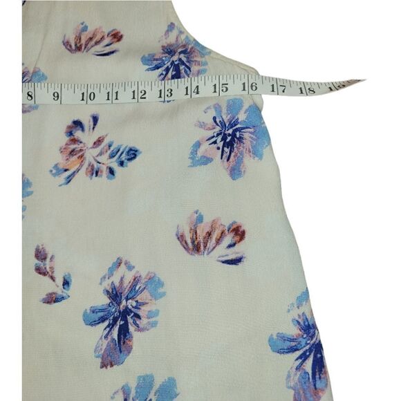 ASTR the Label Rena Racerback Dress Hibiscus Floral Swing Dress Beige/Pink XS - Picture 9 of 13